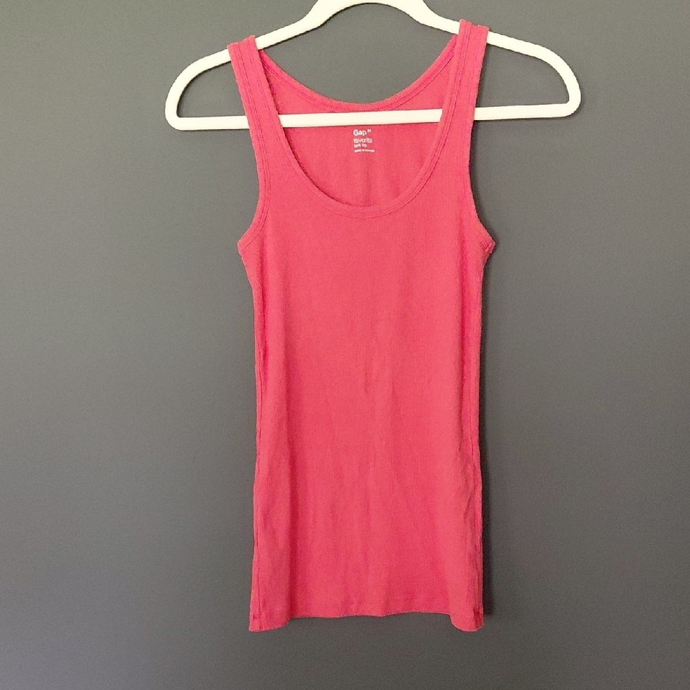 GAP Pink Fitted Tank Top